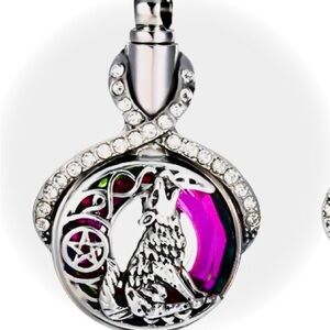 WOLF URN NECKLACE